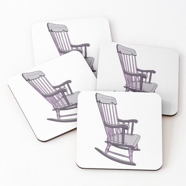 Item preview, Vintage Rocking Chair Sticker Shirt Tote Purple designed and sold by LayerCakeDigDes.