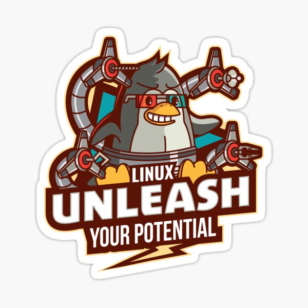 Item preview, Linux unleash your potential designed and sold by devshirt-club.
