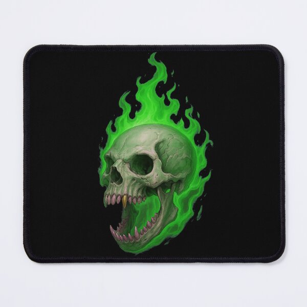Item preview, Flaming Green Vampire Skull Cool designed and sold by FarieArt.