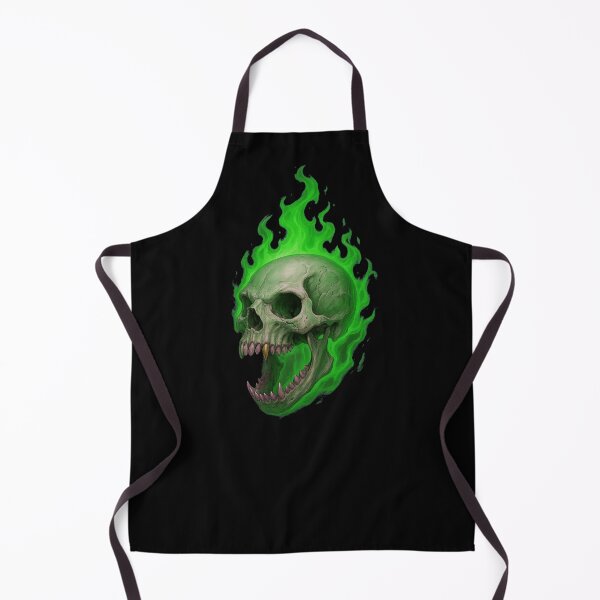 Item preview, Flaming Green Vampire Skull Cool designed and sold by FarieArt.