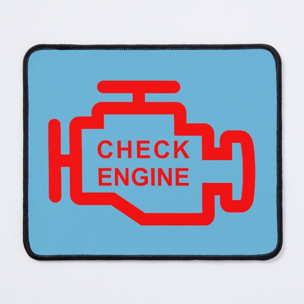 Item preview, CHECK ENGINE (#65B7DD) designed and sold by Marlon Oseguera.