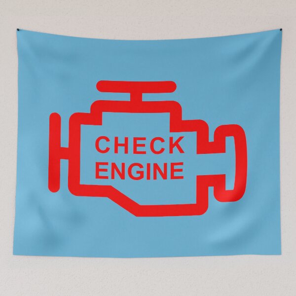 Item preview, CHECK ENGINE (#65B7DD) designed and sold by Marlon Oseguera.