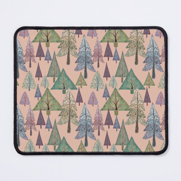 Item preview, Fun, funky trees on soft peach designed and sold by phatlizzardart.