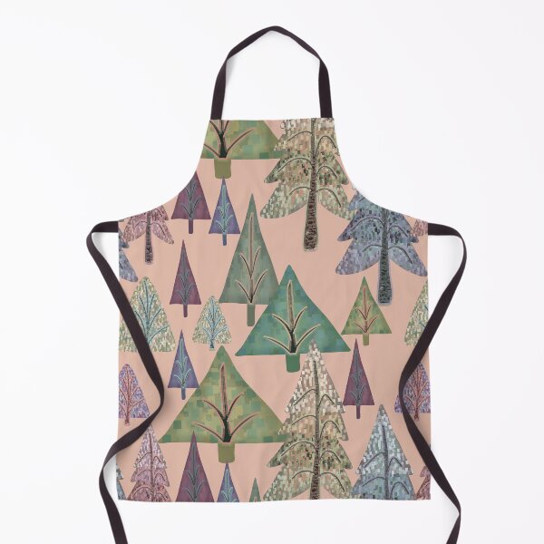 Item preview, Fun, funky trees on soft peach designed and sold by phatlizzardart.