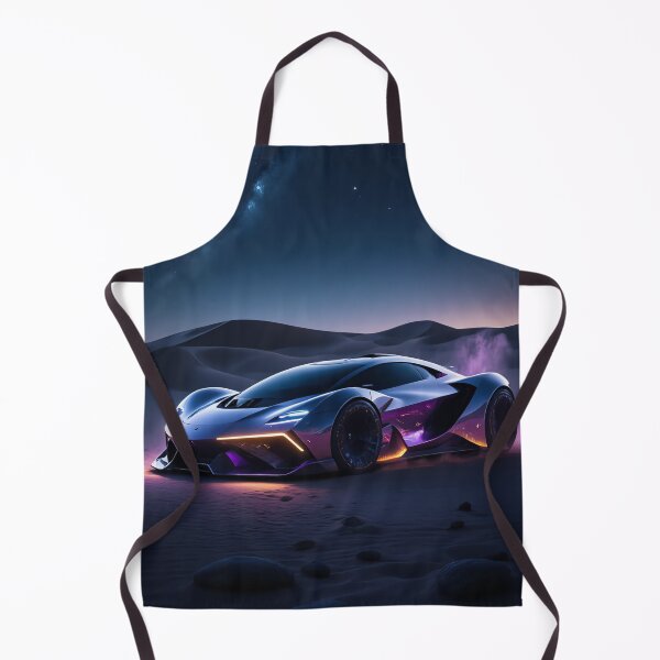 Item preview, Stardust Speed – Neon Purple & Gold Futuristic Car Poster designed and sold by ArtiQreate.