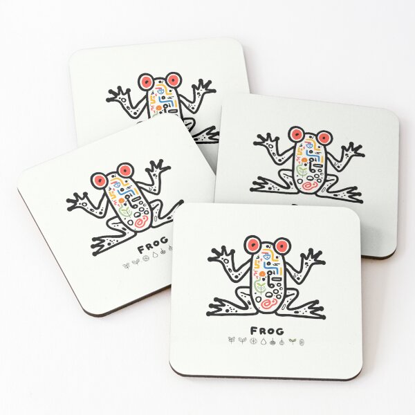 Item preview, Glyph Frog Design – Circuit Core Meets Nature Symbolism designed and sold by Void & Valor.