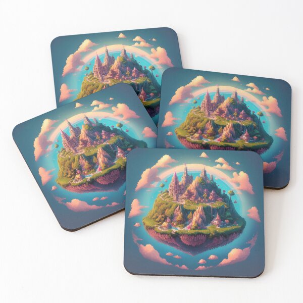 Item preview, A fantastic castle on the mountaintop among the clouds designed and sold by Design your dreams.