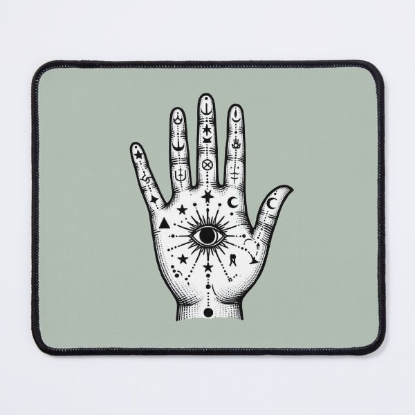 Item preview, Mystic Palm Reading Hands – Esoteric Symbol Illustration designed and sold by Roberta Calabrese.