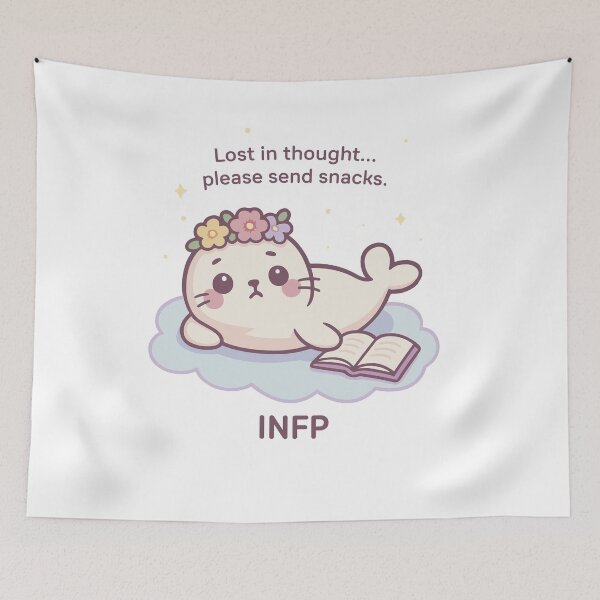 Item preview, INFP Kawaii | Magical Dreamer Seal MBTI Cute designed and sold by SealSquad.
