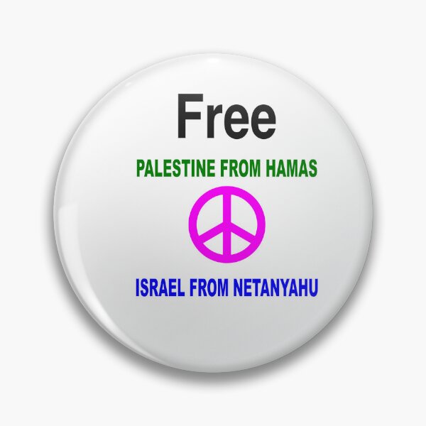 Item preview, Free Palestine from Hamas Free Israel from Netanyahu designed and sold by germsarty.