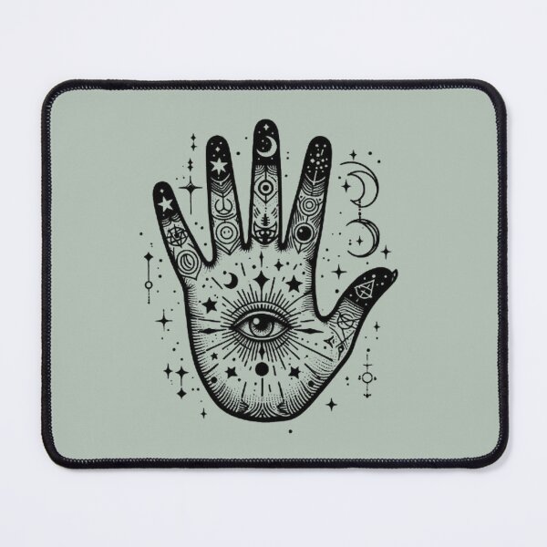 Item preview, Mystic Palm Reading Hands – Esoteric Symbol Illustration designed and sold by Roberta Calabrese.