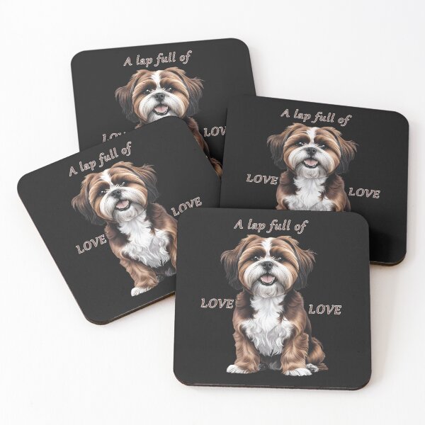 Item preview, Brown Shih Tzu: A lap full of love designed and sold by Pawtraitvibes.