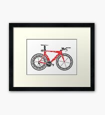 Anatomy of a Time Trial Bike Framed Print