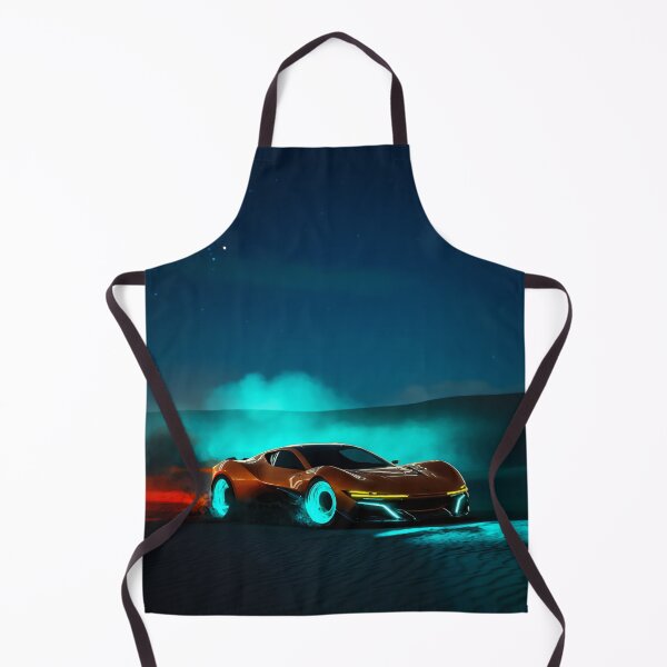 Item preview, Desert Pulse – Copper & Turquoise Futuristic Car Poster designed and sold by ArtiQreate.
