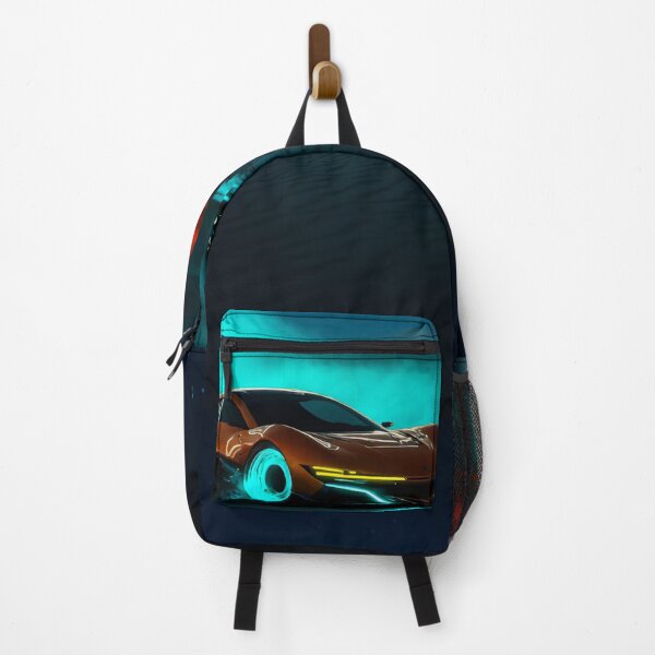 Item preview, Desert Pulse – Copper & Turquoise Futuristic Car Poster designed and sold by ArtiQreate.