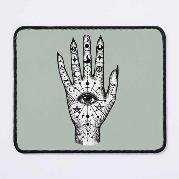 Item preview, Mystic Palm Reading Hands – Esoteric Symbol Illustration designed and sold by Roberta Calabrese.