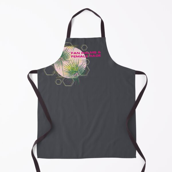 Item preview, Fan palms and female rage - fan palm leaves and hexagons on pink designed and sold by kobyakov.