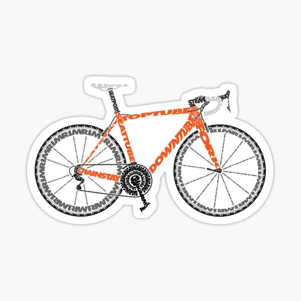 road bike decal stickers