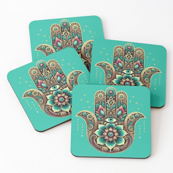Item preview, Mystic Hamsa – Ornamental Hand of Fatima with Protective Eye designed and sold by Mituni.