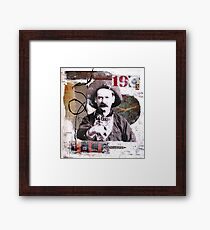 The Great Train Robbery Collage Framed Print