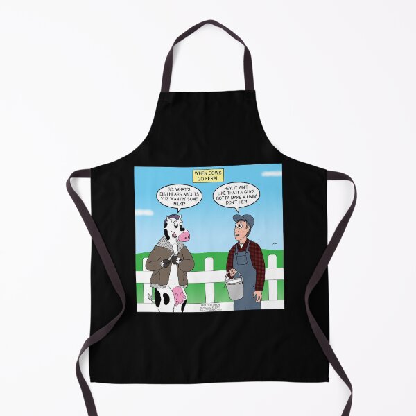 Item preview, When Cows Go Feral designed and sold by Out to Lunch Cartoons and More.