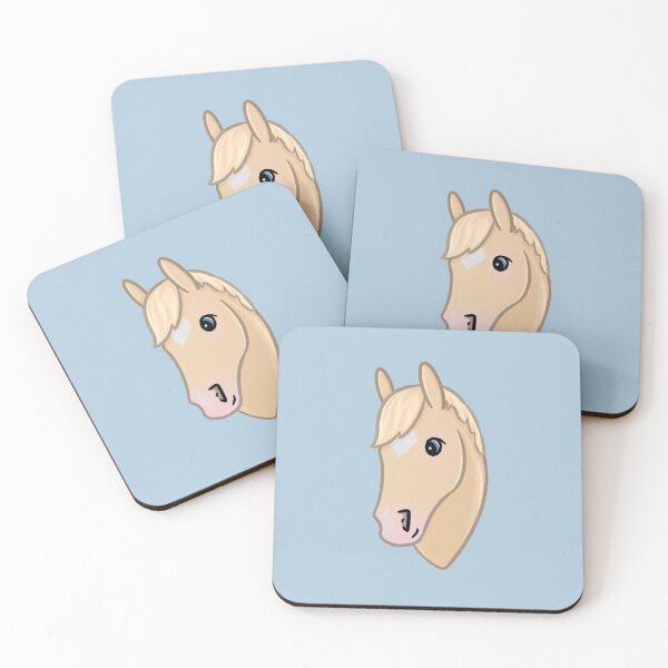 Item preview, Cartoon Perlino Portrait - Cute Horse Illustration  designed and sold by Art By Drina.