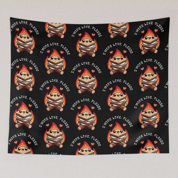 Item preview, S’more Love, Please – Cute Kawaii Campfire S’mores love Design designed and sold by Dantin.