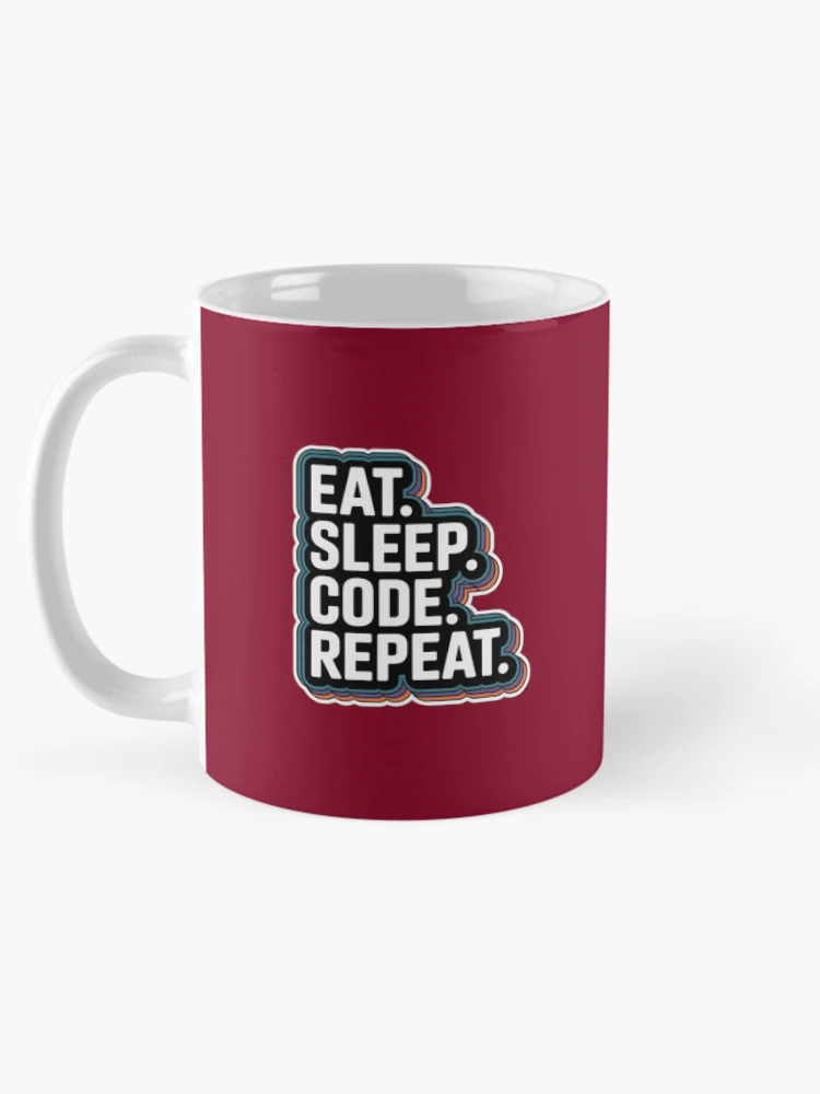 Thumbnail 5 of 6, Coffee Mug, Daily Dev Routine designed and sold by MemeCrafted.