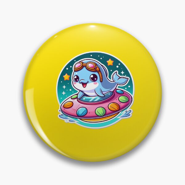 Item preview, UFO Kawaii Dolphin designed and sold by ArtistEmbrace.