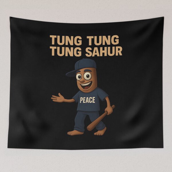 Item preview, Tung Tung Tung Sahur Meme PEACE designed and sold by RosCraft.