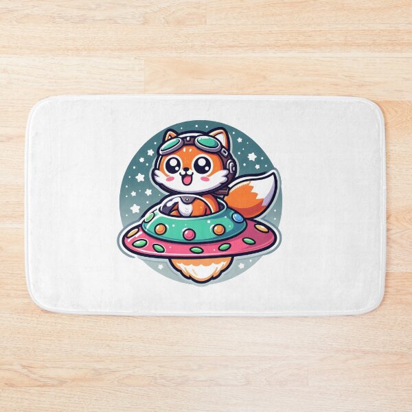 Item preview, UFO Kawaii Fox designed and sold by ArtistEmbrace.