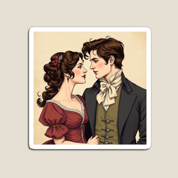 Aperçu de l'œuvre Romance victorienne créée et vendue par CozyCottage.