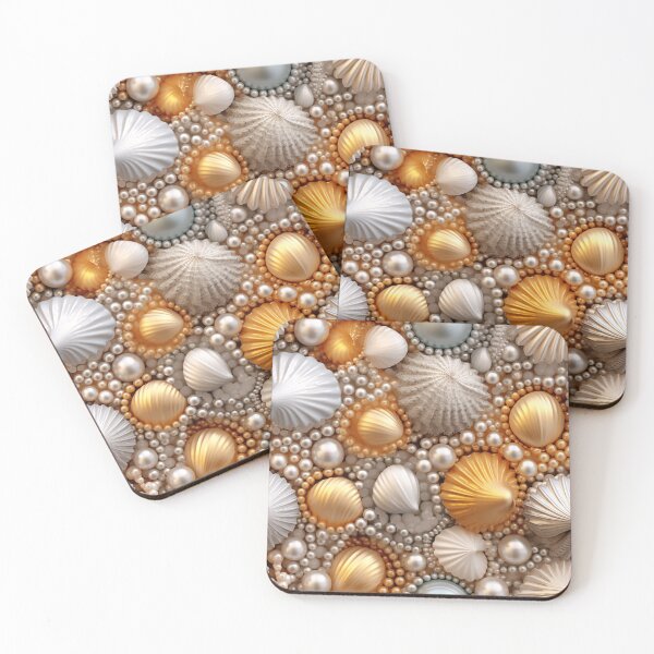 Item preview, Golden shells and pearls designed and sold by DDsTreasuresWV.