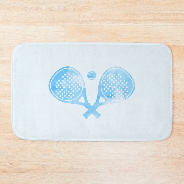 Item preview, Paddle Tennis Racket Watercolor Blue  designed and sold by Wordsmith-Wear.