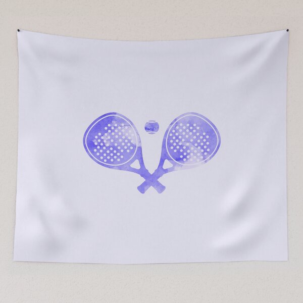 Item preview, Paddle Tennis Racket Watercolor Purple designed and sold by Wordsmith-Wear.