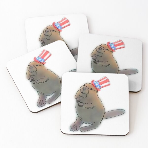 Item preview, Benny the Patriotic Beaver in Uncle Sam Hat – animalzinhats designed and sold by Ashley’sAnimalz.