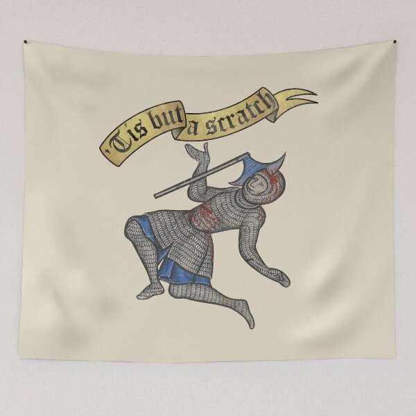 Item preview, Tis but a scratch - Medieval Knight Axe Meme designed and sold by MargiKnights.