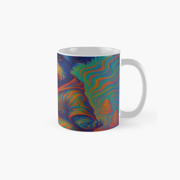 Item preview, Mystic Pup | Trippy Dog Portrait in BuzzPrints Style designed and sold by buzzprints1234.