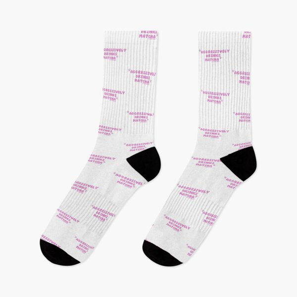 Item preview, *Aggressively drinks matcha*, v1c, pink | by @lilsboobthangs designed and sold by lilsboobthangs.