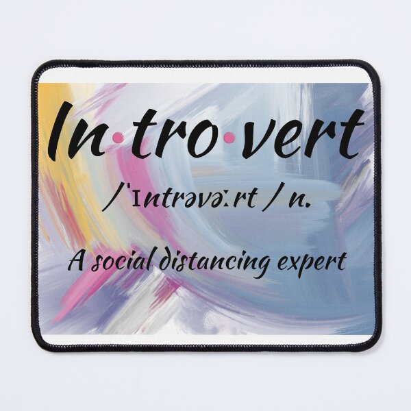 Item preview, Introvert - social distance expert black designed and sold by LiskoDesign.