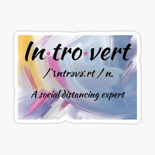 Item preview, Introvert - social distance expert black designed and sold by LiskoDesign.