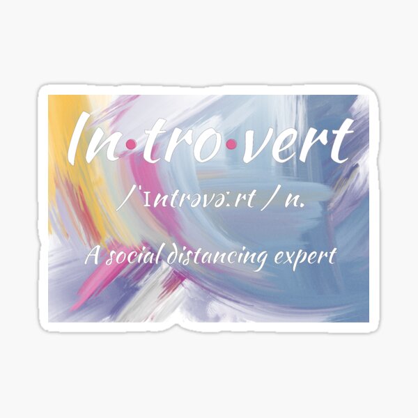 Item preview, Introvert - social distance expert - white designed and sold by LiskoDesign.