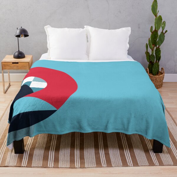 Item preview, Funky Blue Geometric Print | Red, Blue and Navy designed and sold by lnewlfuk.