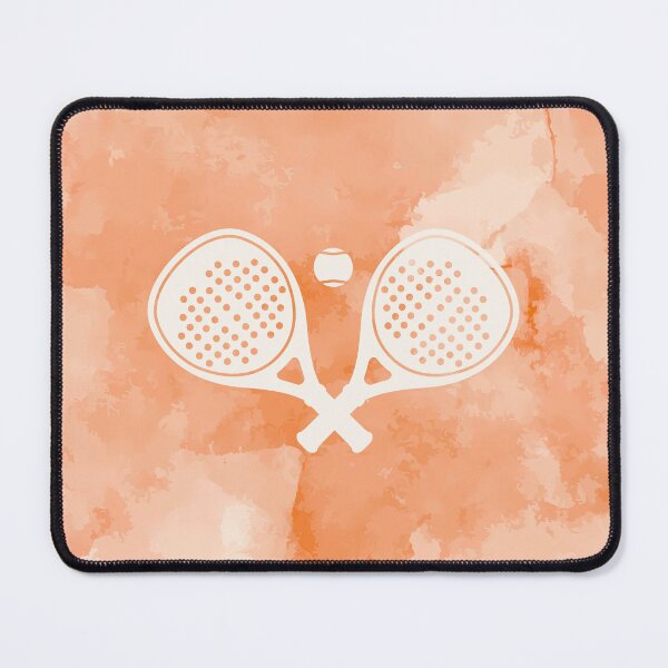 Item preview, Paddle Tennis Racket Watercolor Orange designed and sold by Wordsmith-Wear.