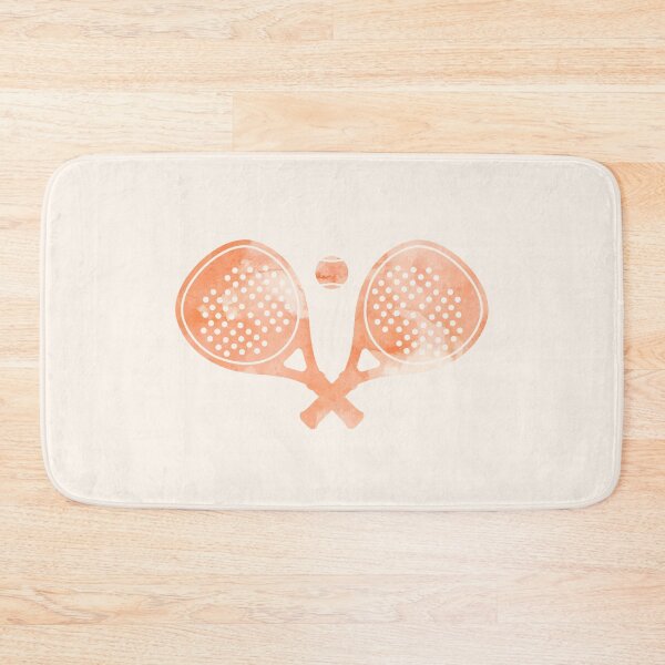 Item preview, Paddle Tennis Racket Watercolor Orange designed and sold by Wordsmith-Wear.