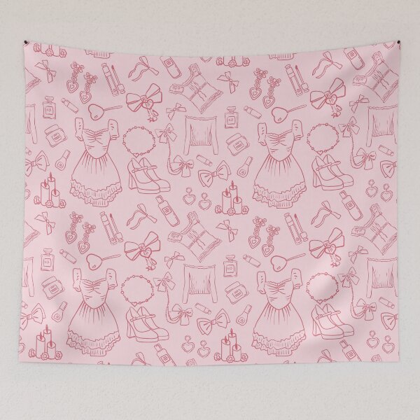 Item preview, Coquette clothes, bows and pink Aesthetic pattern designed and sold by Deepness2023.