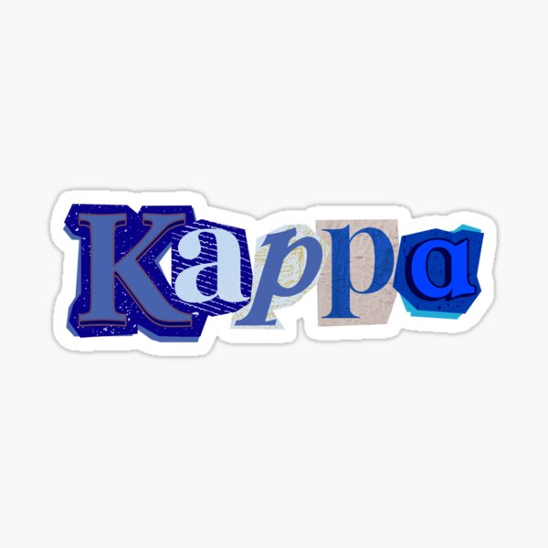 Artikel-Vorschau von Kappa Scrapbook-Buchstaben, designt und verkauft von simplysorority.