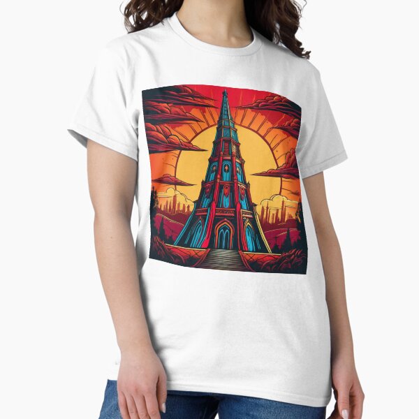 Item preview, Colorful Tall Tower Print designed and sold by MatthewAMerman.