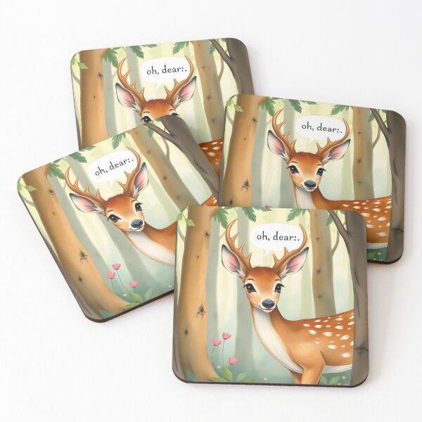 Item preview, Oh Deer Cute Punny Deer Saying "Oh Dear" designed and sold by FTH.