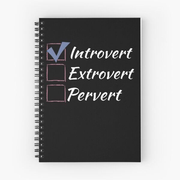 Item preview, Introvert Extrovert Pervert - check box - white designed and sold by LiskoDesign.
